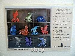 10 NEW Rarest Gem Dragon of the World Spirit Jadeite Collection & DISPLAY CASE