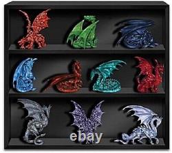 10 NEW Rarest Gem Dragon of the World Spirit Jadeite Collection & DISPLAY CASE