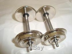 10 Pairs, 20 Axles, Of The Worlds Best G-scale Nickel Plated Metal Wheels New