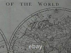 1703 Peter Heylyn Atlas World map A New Map of the World
