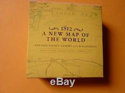 1812 A NEW MAP OF THE WORLD 1 Oz Silver Coin 5$ Australia 2019