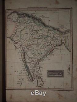 1824 Ewings New General Atlas Distinct Maps Of The World USA America Asia India