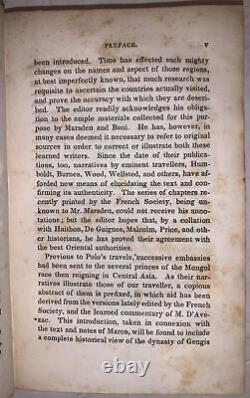 1852, THE TRAVELS OF MARCO POLO, by HUGH MURRAY, 2 FOLD OUT MAPS