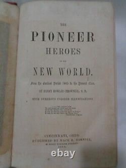 1860 RARE Pioneer Heroes of the New World Hand Colored Engravings