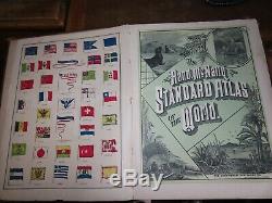 1887 Rand Mcnally Standard Atlas Of The World 66 Colour Maps Boston New York