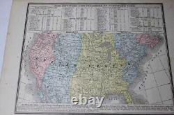 1888 Cram's Unrivaled Family Atlas of The World complete, with many color maps