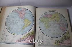 1888 Cram's Unrivaled Family Atlas of The World complete, with many color maps