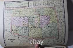 1888 Cram's Unrivaled Family Atlas of The World complete, with many color maps