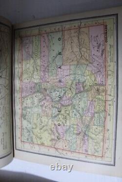 1888 Cram's Unrivaled Family Atlas of The World complete, with many color maps
