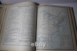 1888 Cram's Unrivaled Family Atlas of The World complete, with many color maps