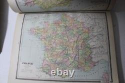 1888 Cram's Unrivaled Family Atlas of The World complete, with many color maps