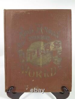 1890 The New Rand-McNally New Standard Atlas of the World Hardcover Red Boards