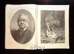 1891-1892 THE ILLUSTRATED NEWS OF THE WORLD 38 Issue Lot London News Blocks, Ads