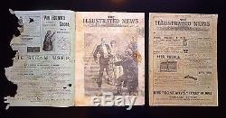 1891-1892 THE ILLUSTRATED NEWS OF THE WORLD 38 Issue Lot London News Blocks, Ads