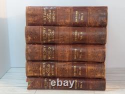 1899 History of the World Nations by John Ridpath Antique Complete 5 Vol Set