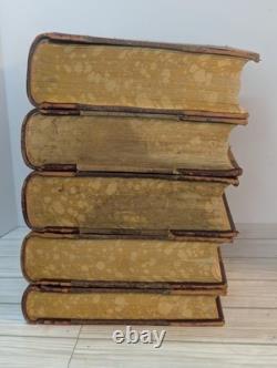 1899 History of the World Nations by John Ridpath Antique Complete 5 Vol Set