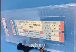 1977 Queen News of the World Full Concert Ticket PSA Graded