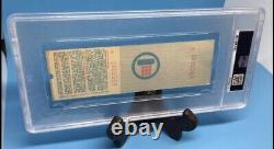 1977 Queen News of the World Full Concert Ticket PSA Graded