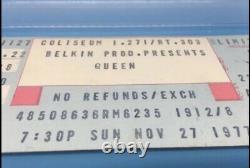 1977 Queen News of the World Full Concert Ticket PSA Graded