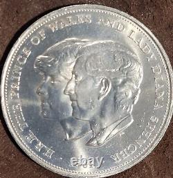 1981 Great Britain New Pence Commemorative Coin The Prince of Wales & Lady Diana