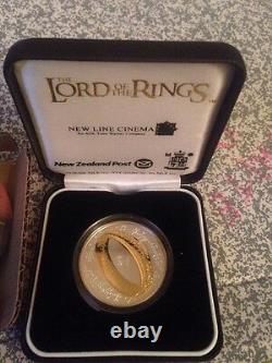 2003 Lord Of The Rings Silver Gold One Ring To Rule Them All Proof Coin