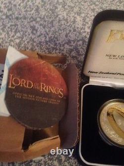 2003 Lord Of The Rings Silver Gold One Ring To Rule Them All Proof Coin