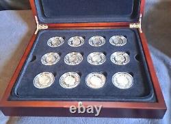 2003 Lord of The Rings 24 Silver Proof Coins Collection Rare