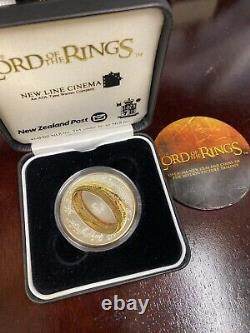 2003 New Zealand $1 / Lord of the Rings / Sterling Silver Proof Coin