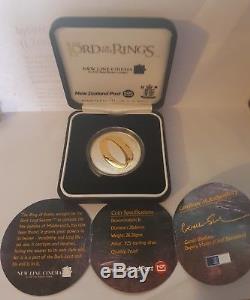 2003 New Zealand Lord of The Rings $1 Silver Proof Dollar Coin STERLING GEM