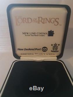 2003 New Zealand Lord of The Rings $1 Silver Proof Dollar Coin STERLING GEM