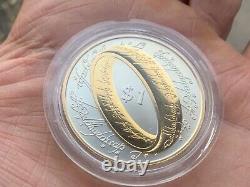 2003 New Zealand Silver Proof $1 Coin-Lord of the Rings'One Ring