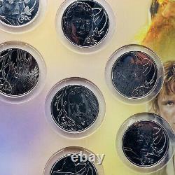 2003 New Zeland Lord Of The Rings 18 X 50c Uncirculated Coin Set Original Folder