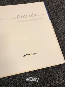 2005 Arcadia A World Of New Sensations Book Signed By The Captain P&O