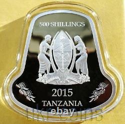2015 Tanzania Lunar Year of the Goat Silver Colored Hologram Coin New Zealand