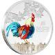 2017 Niue Year Of The Rooster $2 Silverproof Coloured 1oz Limited Edition Coin