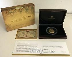 2018 $100 Gold Proof Domed Coin 1812 A New Map Of The World Coa #69 Ram