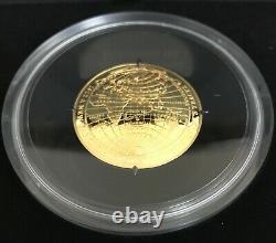 2018 $100 Gold Proof Domed Coin 1812 A New Map Of The World Coa #69 Ram