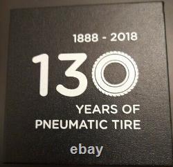 2018 130th ANNIVERSARY OF THE PNEUMATIC TIRE SILVER ANTIQUE 65.6G (2.3oz) COIN