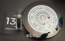 2018 130th ANNIVERSARY OF THE PNEUMATIC TIRE SILVER ANTIQUE 65.6G (2.3oz) COIN