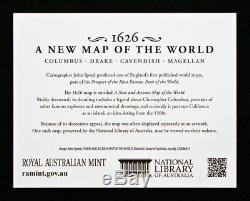 2018 Australia Gold 1Oz $100 1626 New Map of The World NGC PF70-First Releases