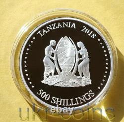 2018 Tanzania Lunar Year of the Dog Silver Color Hologram Coin New Zealand