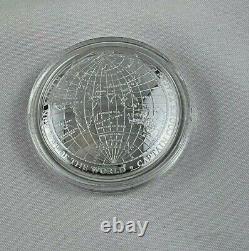 2019 A New Map of the World $5 99.9% Fine Silver Proof Domed Coin -Low Mintage