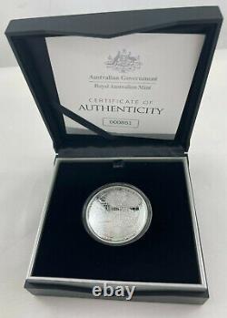 2019 A New Map of the World $5 99.9% Fine Silver Proof Domed Coin RAM