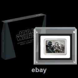 2020 STAR WARS GUARDS OF THE EMPIRE DEATH TROOPER 1oz SILVER $2 NIUE BOX & COA