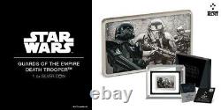 2020 STAR WARS GUARDS OF THE EMPIRE DEATH TROOPER 1oz SILVER $2 NIUE BOX & COA