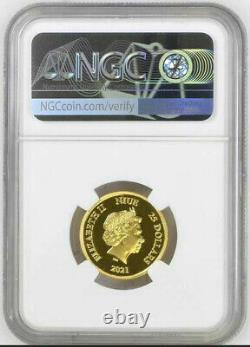 2021 Niue The Lord of the Rings Sauron $25 1/4oz Gold Proof NGC PF70UC FR POP 3