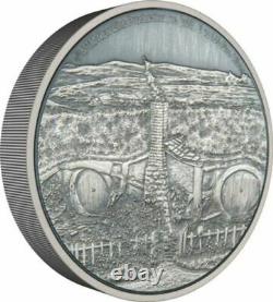 2022 Niue Lord of the Rings The Shire 3oz Silver Antique Coin