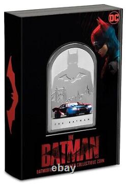 2022 The Batman Movie I am the Shadows BATMOBILE 1oz Silver Coin