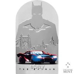 2022 The Batman Movie I am the Shadows BATMOBILE 1oz Silver Coin