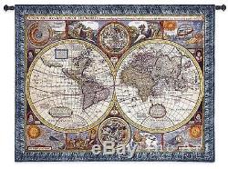 37x45 NEW MAP OF THE WORLD Globe Tapestry Wall Hanging